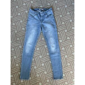 Levi Strauss And Co 711 Skinny Size Regular 6 Five Pockets Blue Jeans